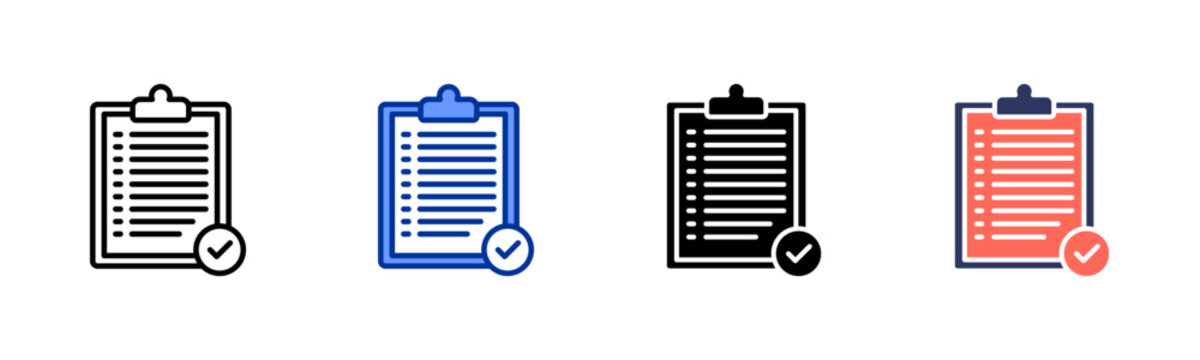 Result icon set multiple style collection