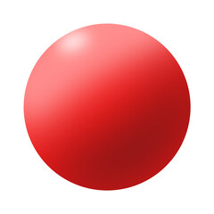 red sphere isolated on white