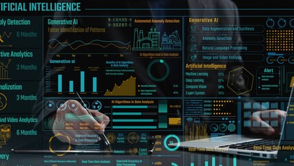 Explore a modern data analytics dashboard showcasing the capabilities of generative AI, automated detection, and real-time analysis for effective business intelligence solutions. Cipher