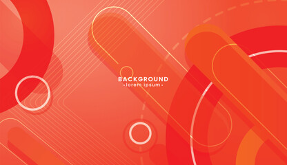 Orange abstract background with geometric shapes and lines, suitable for modern design projects, web banners, digital art, and social media posts.