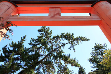 奈良公園　春日大社一の鳥居