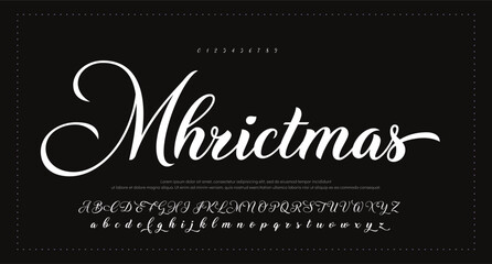 signature Font Calligraphy Logotype Script Brush Font Type Font lettering handwritten