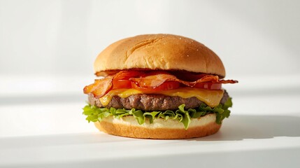 hamburger on a plate