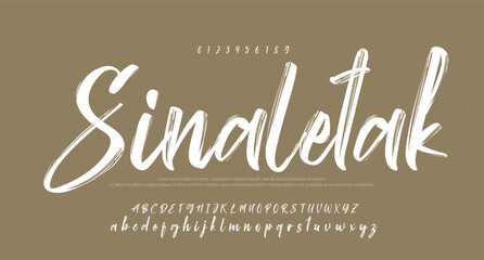 Signature Font Calligraphy Logotype Script Brush Font Type Font lettering handwritten