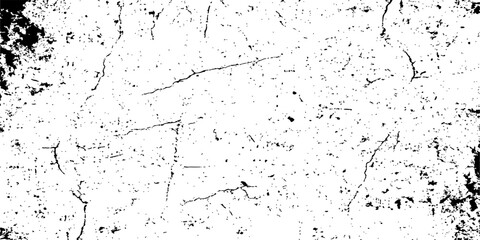 Obraz premium Abstract black and white grunge texture background with ink splash pattern and old paper illustration