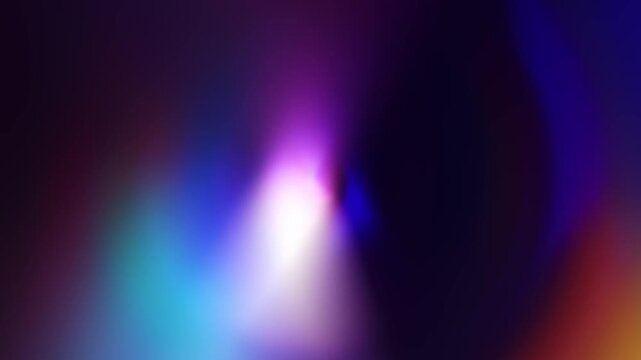 Holographic purple and neon pink light flash and fade. Abstract beam background