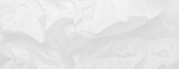 Obraz premium White crumpled paper, closeup view