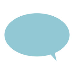 楕円形ふきだしシルエット