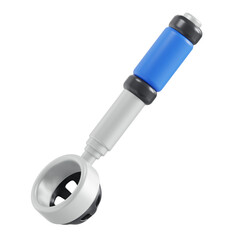 Golf ball retriever 3D illustration