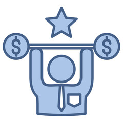 successful Blue Icon