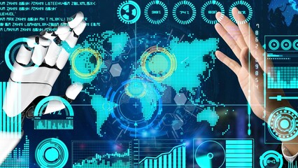 AI enhances network connection visualization with real-time digital analytics, virtual assistant tools, and artificial intelligence for global communication insights. Thunk