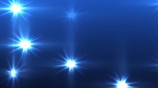 セレブ気分のカメラフラッシュと光 ループ ブルー