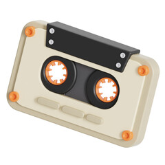 Cassette 3D illustration