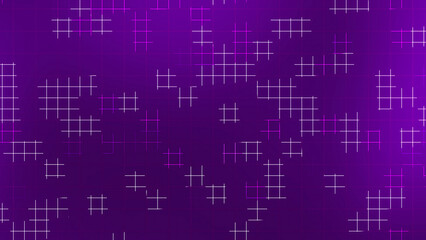 Abstract Purple Grid Line Background with Bright Glowing Light Pattern