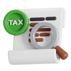 Asset investigation 3D illustration