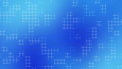 Blue Grid Line Abstract Background with Futuristic Light Pattern