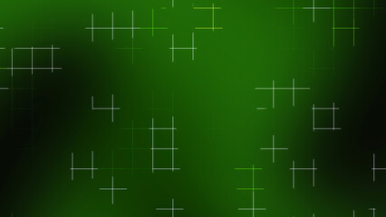 Dark Green Grid Lines Background with Neon Glow Effect