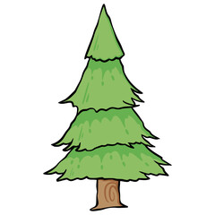 Tree cartoon illustration element decoration