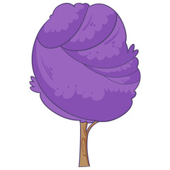 Tree cartoon illustration element decoration