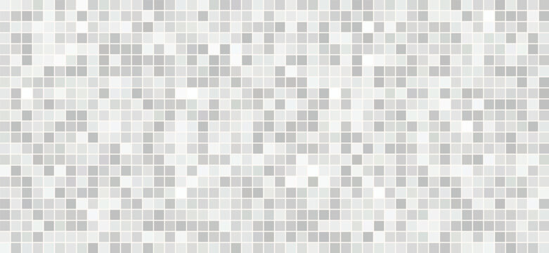 Minimalistic grayscale square tile mosaic grid abstract background texture