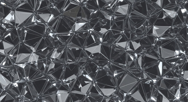 Modern crystalline texture background for graphic design projects and creative business presentations showcases a captivating geometric pattern with metallic shine