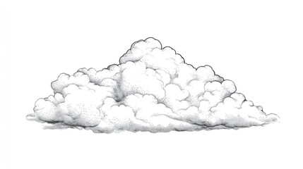 A pile of cotton wool with a hole in the center, set against a white background with a shadow cast on the ground.