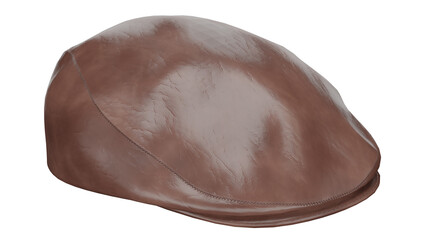 3d rendering leather cap