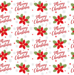 poinsettia seamless pattern design
