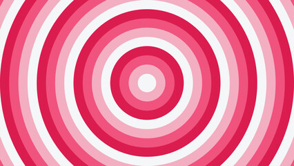 Concentric Circles in Shades of Pink and White for Modern Abstract Backgrounds and Designs perfect for Valentines Day
