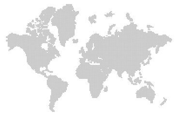 World Map Vector. Global Geography Illustration.