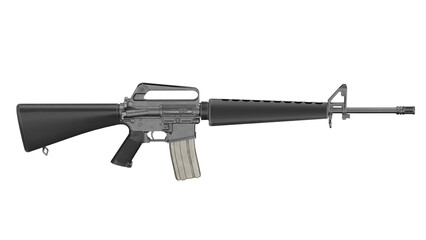 3d rendering m16 rifle