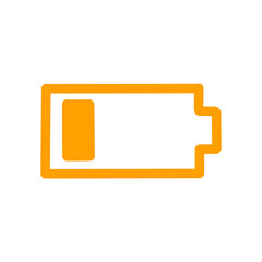 Low Battery Icon / バッテリー残量が少ないことを示すアイコンイラスト	