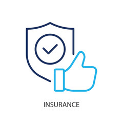 Insurance thin line icons. Original vector illustration.