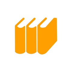 Books icon for library, education, and knowledge concept／図書館・教育・知識の概念を表す本のアイコン