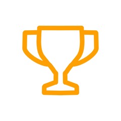 Trophy cup icon for success, achievement, and competition／成功・達成・競争を象徴するトロフィーアイコン