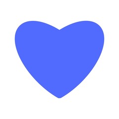 Blue Heart Symbol for Cool and Clean Design／クールで清潔感のあるブルーハートシンボル