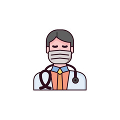 Doctor Icon Illustration