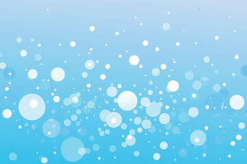 A light blue gradient background with scattered white and light blue circles