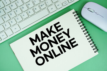 Notepad with the text 