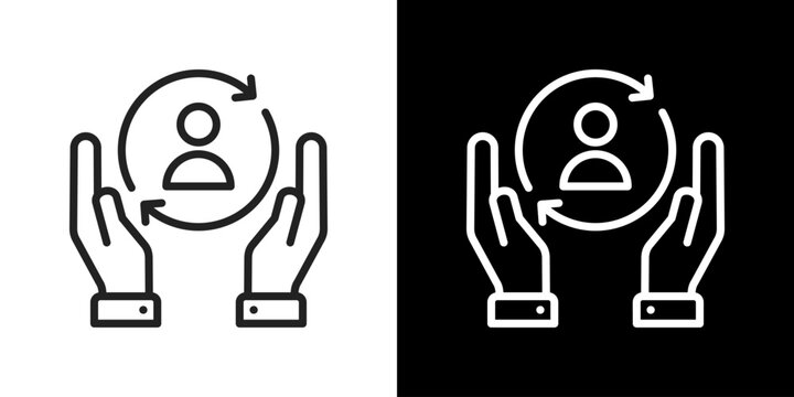 Retention Icon Line Style Vector Illustration