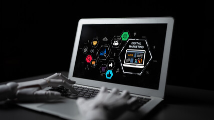 AI drives digital marketing and online ads with smart targeting, content automation, and ROI...