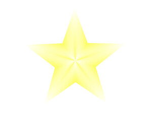 Bright yellow star shape on a solid black background