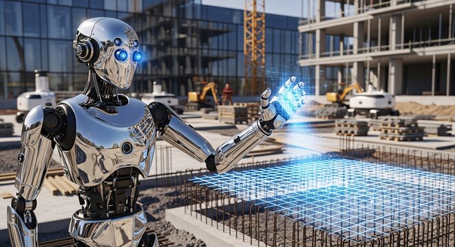 Humanoid Robot Surveying Construction Layout