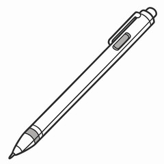 Illustration of a stylus pen isolated on