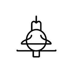 Electrical transformer simple symbol