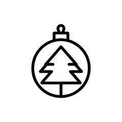 Christmas tree ornament with decorative shape