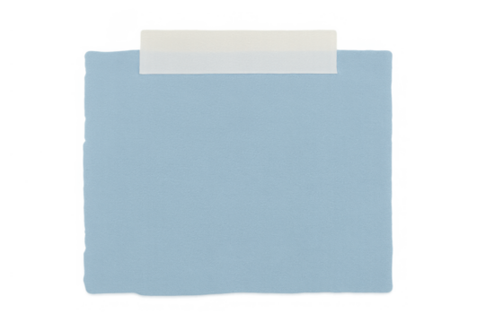 Plain blue square sticky note with masking tape, ready for text, memos, or reminders on a transparent background - Powered by Adobe