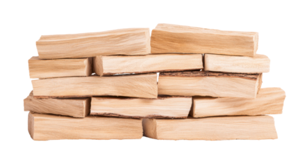 Firewood Stack: A neat stack of freshly cut firewood logs, perfect for a warm and cozy fireplace. Evokes a sense of rustic charm and readiness for the colder months.