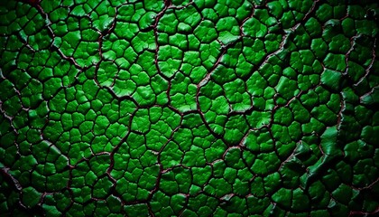 Naklejka premium Intricate network of veins, subtly bumpy surface, vibrant green hue, nature, plant