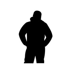 vector silhouette of a man